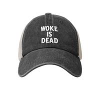 FWJZDSP Casquette « Woke is Dead » pour Hommes, Style Papa, Casquette Graphique