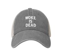 FWJZDSP Casquette « Woke is Dead » pour Hommes, Style Papa, Casquette Graphique