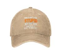 FWJZDSP Casquette « You Can't Fix Stupid » pour Hommes, Casquette de Baseball Humoristique