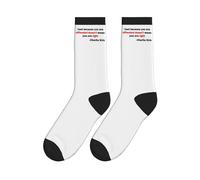 FWJZDSP Ce n'est pas parce que vous êtes offensé que vous avez raison Charlie Kirk 1993 2025 Crew Socks Blanc