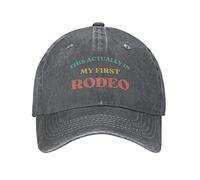 FWJZDSP C'est en Fait ma première Casquette de Camionneur de rodéo C'est en Fait ma première Casquette de rodéo Western Horse Cowboy Casquette de Baseball Unisexe
