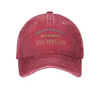 FWJZDSP C'est en Fait ma première Casquette de Camionneur de rodéo C'est en Fait ma première Casquette de rodéo Western Horse Cowboy Casquette de Baseball Unisexe