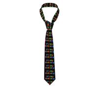 FWJZDSP C'est mon anniversaire Cravates arc-en-ciel colorées pour hommes Cravates pour hommes Cadeaux Décoration pour mariages Fête Vacances Affaires Formelles