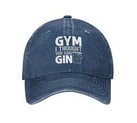 FWJZDSP Chapeau Rigolo Gym Je croyais Que tu avais Dit Chapeau de gin Hommes Papa Chapeaux Cool