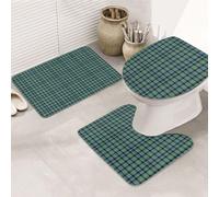 FWJZDSP Clan Melville Lot de 3 Tapis de Sol en Flanelle Douce et Lavable pour Un Usage Quotidien Motif Tartan