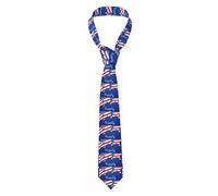 FWJZDSP Cravates classiques pour hommes, motif Happy President's Day, pour remise de diplôme, mariage, vacances, fête, mode