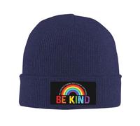 FWJZDSP dans Un Monde où Tout est Possible, Soyez Gentil. Bonnet Homme, Bonnet Femme, Bonnet tricoté, Bonnet de Nuit Noir.