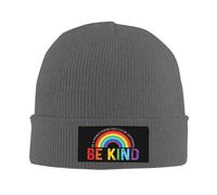 FWJZDSP dans Un Monde où Tout est Possible, Soyez Gentil. Bonnet Homme, Bonnet Femme, Bonnet tricoté, Bonnet de Nuit Noir.