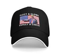 FWJZDSP Élisez Un Clown, Attendez-Vous à Un Cirque. Chapeau Anti-47 Classique Ajustable à visière incurvée. Casquette de Baseball