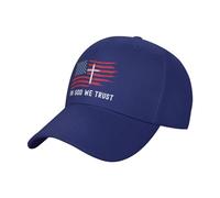 FWJZDSP en Dieu Nous croyons Drapeau Chapeau Jésus Chapeau chrétien américain Dieu Jésus pour Hommes Femmes Casquette de Baseball Camionneur Papa