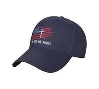 FWJZDSP en Dieu Nous croyons Drapeau Chapeau Jésus Chapeau chrétien américain Dieu Jésus pour Hommes Femmes Casquette de Baseball Camionneur Papa