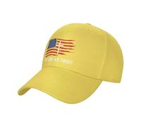 FWJZDSP en Dieu Nous croyons Drapeau Chapeau Jésus Chapeau chrétien américain Dieu Jésus pour Hommes Femmes Casquette de Baseball Camionneur Papa