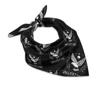 FWJZDSP Foulard soyeux, bandana, masque, foulard, tour de cou, motif colombes de Palestine libre