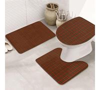 FWJZDSP Hay Clan Lot de 3 Tapis de Sol en Flanelle Douce et Lavable pour Un Usage Quotidien Motif Tartan