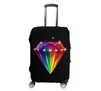 FWJZDSP Housse de Protection colorée à Motif Diamant LGBT, imprimée, Lavable, Anti-Rayures, pour Valise de Voyage (Taille S).