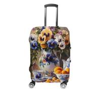 FWJZDSP Housse de Protection pour Valise en Porcelaine à Motif Bouquet Bleu, imprimée, Lavable, Anti-Rayures, Taille M