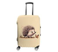 FWJZDSP Housse de Protection pour Valise imprimée hérisson Papillon, Lavable, Anti-Rayures, Taille S