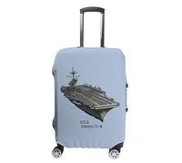 FWJZDSP Housse de Protection pour Valise USS Enterprise CV 6 (Seconde Guerre Mondiale), imprimée, Lavable, Anti-Rayures, Taille XL.