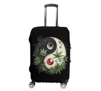 FWJZDSP Housse de Protection pour Valise Yinang Weed imprimée, Lavable, Anti-Rayures, Taille S