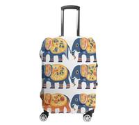 FWJZDSP Housse de Valise Boho Elephant imprimée, Lavable et Anti-Rayures, Taille L