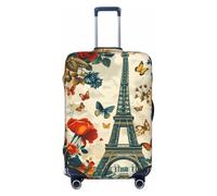 FWJZDSP Housse de Valise de Voyage à Motif de Tour de Paris Classique, Extensible et Lavable, résistante aux Rayures, Compatible avec Les valises de 63,5 à 71 cm (25 à 28 Pouces).