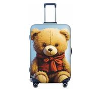 FWJZDSP Housse de Valise Miss You Bear, élastique et Lavable, Protection Anti-Rayures pour Valise Enfant et Adulte, Compatible avec Les valises de 18 à 32 Pouces.