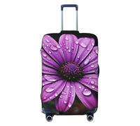 FWJZDSP Housse de Valise Purple Daisy, élastique et Lavable, Protection Anti-Rayures pour valises de Voyage Enfant et Adulte, Compatible avec Les valises de 18 à 32 Pouces.