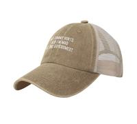 FWJZDSP J'Ai Mal au Ventre et Je suis en colère Contre Le Gouvernement. Chapeaux de Papa Amusants pour Hommes et Femmes. Casquette de Camionneur, Casquette de Baseball réglable, Noire.