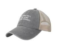FWJZDSP J'Ai Mal au Ventre et Je suis en colère Contre Le Gouvernement. Chapeaux de Papa Amusants pour Hommes et Femmes. Casquette de Camionneur, Casquette de Baseball réglable, Noire.