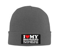 FWJZDSP J'aime Mon Beau Copain, Alors Restez Loin de Moi ! Bonnet Homme, Bonnet Femme, Bonnet Noir