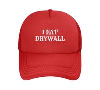 FWJZDSP Je Mange des cloisons sèches, Casquette de Baseball en Maille, Chapeau de Camionneur de Plage et de Soleil