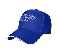 FWJZDSP Je Soutiens Le Droit de l'homme à se taire, Casquette de Baseball Ajustable à Profil Bas pour Homme et Femme, Noire
