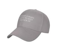 FWJZDSP Je Soutiens Le Droit de l'homme à se taire, Casquette de Baseball Ajustable à Profil Bas pour Homme et Femme, Noire