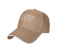 FWJZDSP Je Soutiens Le Droit de l'homme à se taire, Casquette de Baseball Ajustable à Profil Bas pour Homme et Femme, Noire
