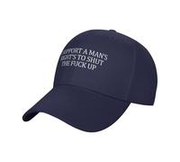 FWJZDSP Je Soutiens Le Droit de l'homme à se taire, Casquette de Baseball Ajustable à Profil Bas pour Homme et Femme, Noire