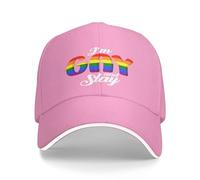 FWJZDSP Je suis Gay et Tue Le Chapeau Lgtbq Gay Pride Casquette de Baseball pour Hommes Femmes Casquettes de Camionneur Casquette drôle