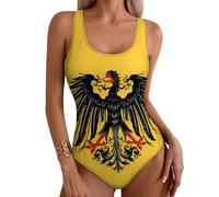 FWJZDSP Maillots de Bain Femme Gainants à l'effigie du Drapeau Historique du Saint-Empire Romain germanique