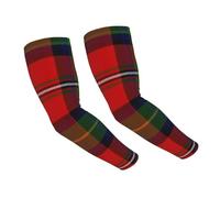FWJZDSP Manches de bras unisexes Clan Boyd Tartan en soie glacée respirante avec passe-pouces, idéales pour les sports de plein air.