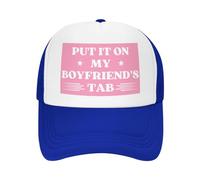 FWJZDSP Mettez-Le sur l'onglet de Mon Petit ami Casquette en Maille Hommes Femmes Casquette de Camionneur Casquette de Baseball Cadeau Papa