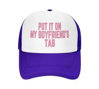 FWJZDSP Mettez-Le sur l'onglet de Mon Petit ami Casquette en Maille Hommes Femmes Casquette de Camionneur Casquette de Baseball Cadeau Papa