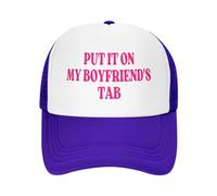 FWJZDSP Mettez-Le sur l'onglet de Mon Petit ami Casquette en Maille Hommes Femmes Casquette de Camionneur Casquette de Baseball Cadeau Papa