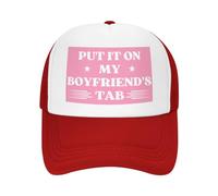 FWJZDSP Mettez-Le sur l'onglet de Mon Petit ami Casquette en Maille Hommes Femmes Casquette de Camionneur Casquette de Baseball Cadeau Papa