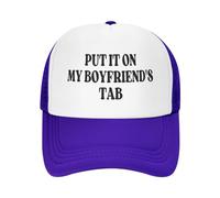 FWJZDSP Mettez-Le sur l'onglet de Mon Petit ami Casquette en Maille Hommes Femmes Casquette de Camionneur Casquette de Baseball Cadeau Papa