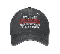 FWJZDSP Mon Travail est Top Secret, même Moi Je ne Sais Pas ce Que Je Fais. Casquette Tendance pour Homme.