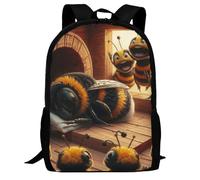 FWJZDSP Sac à dos 17 pouces Hey Get Up pour ordinateur portable, sac à dos léger et décontracté pour voyage, randonnée, shopping, camping