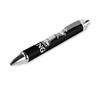 FWJZDSP Stylo à bille rétractable en forme de pièce d'échecs Roi, encre bleue, écriture fluide, 1 pièce