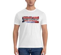 FWJZDSP T-Shirt Ras du Cou Classique à Manches Courtes pour Homme avec Le Drapeau américain « Charlie Kirk, véritable héros américain, Repose en Paix »