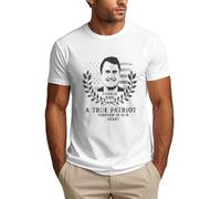FWJZDSP T-Shirt « Repose en Paix Charlie », Hommage à Un véritable Patriote, pour Homme