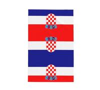 FWJZDSP Torchon de Cuisine gaufré réutilisable à Motif Drapeau de la République de Croatie, avec Boucle de Suspension, idéal pour Les tâches ménagères.