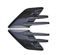 FWNERGUL Autocollant décoratif for ailes latérales de voiture, à usage général, fausse prise d'air, garniture d'admission d'air extérieure, réglage(Carbon)